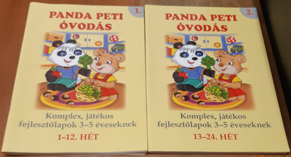 Manxhuka Afrodita - Panda Peti óvodás 1-2. ( Komplex játékos fejlesztőlapok 3-5 éveseknek, 1-24. hét )