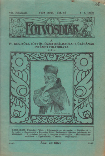 Kubinyi Bertalan (szerk.) - Etvsdik - VII. vfolyam 1-2. szm, 1935 szept.-okt.