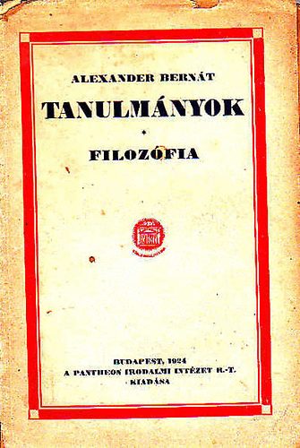 Alexander Bernt - Tanulmnyok - Filozfia
