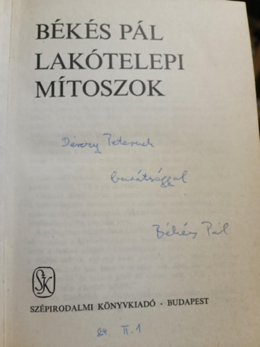Bks Pl - Laktelepi mtoszok