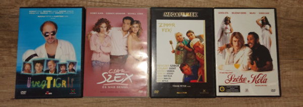 Rudolf P�ter, T�m�r P�ter - 4 remek v�gj�t�k DVD-n az ezredfordul�l: �vegtigris, Csak szex, �s m�s semmi, Zimmer Feri, Sz�ke K�la