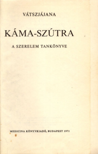 Vátszjájana - Káma-szútra