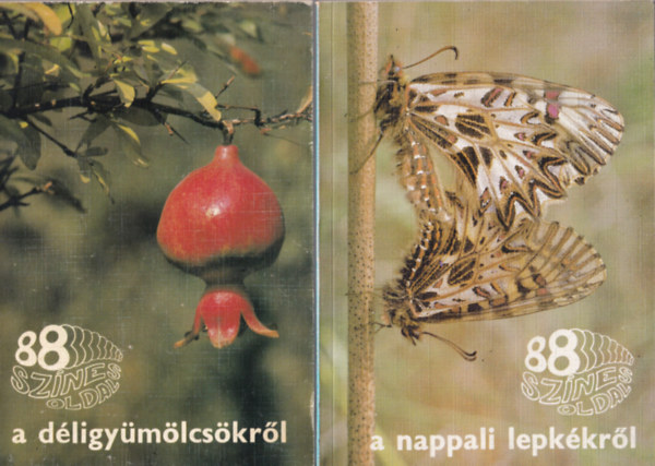 Dr. Tyahun Szabolcs, Wertn Zsolt, Ronkay Lszl, Velich Istvn dr. - 4 db 88 sznes oldal: A tengerek kszereirl, A sziklakerti nvnyekrl, A nappali lepkkrl, A dligymlcskrl.