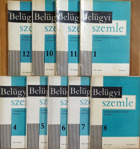 Dri Pl (fszerk.) - Belgyi Szemle, 1968-1970 - 9 szrvnyszm