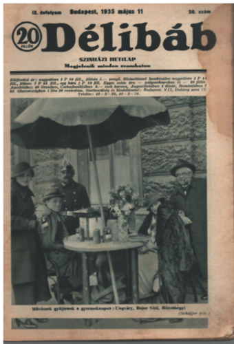 Tolnai Sándor (szerk.) - Délibáb 1935. május 11. (20. szám)