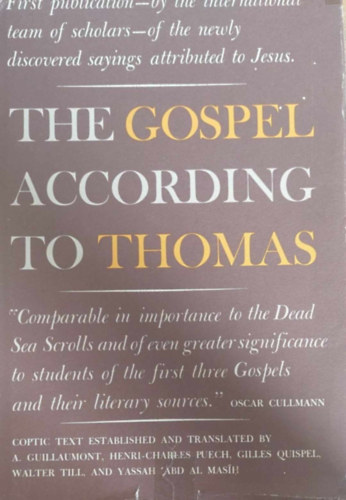 Guillaumont - Puech - Quispel - Till - Yassah 'abd al Maish - The Gospel according to Thomas