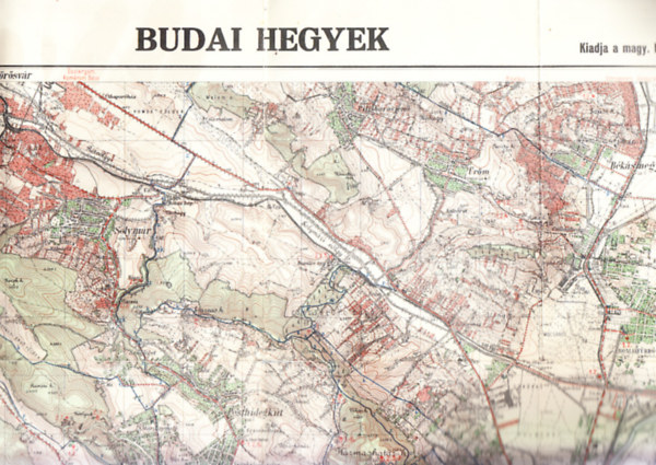Budai hegyek (Cserkészek térképe)- 1:37.500