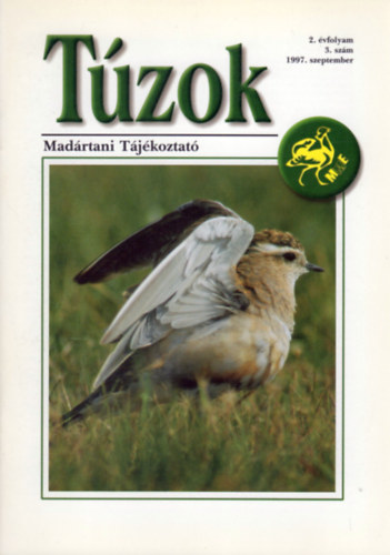 Dr. Hadarics Tibor - Varga Lajos (szerk.) - Tzok (Madrtani Tjkoztat) - 2. vf. 3. szm (1997. szeptember)