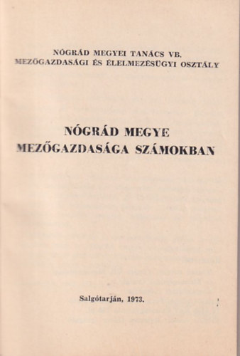 Ndrd megye mezgazdasga szmokban
