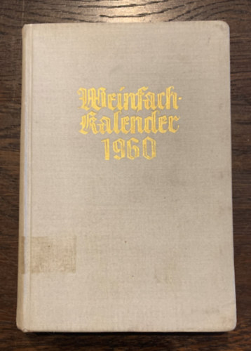 Weinfach-kalender 1960