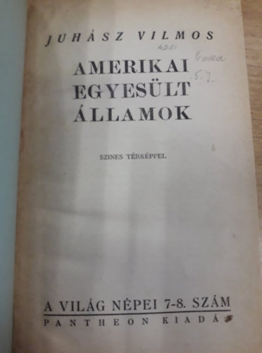 Juhsz Vilmos - Amerikai Egyeslt llamok