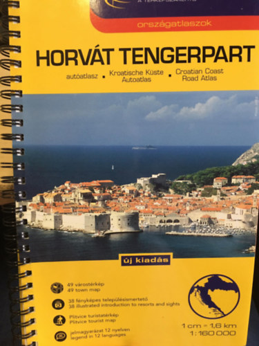 Horvát tengerpart autóatlasz