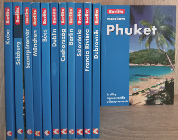 Jack Altman - 12 db Berlitz zsebkönyv:  Bécs, Kuba, Salzburg, Szentpétervár, München, Dublin, Csehország, Berlin, Szlovénia, Dubrovnik, Phuket, Francia Riviéra