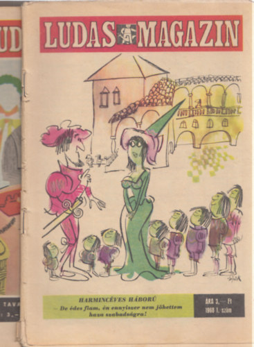 8 db Ludas Magazin 1968 (1.sz�m; Tavasz; Ny�rel�; Ny�r; �sz; November; T�l)