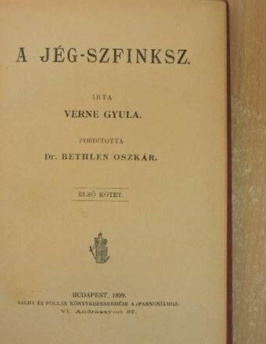 Verne Gyula - A jg-szfinksz I