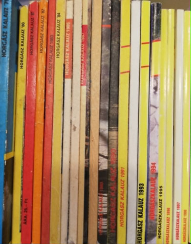 21 db Horgászkalauz , 1979-1999 teljes