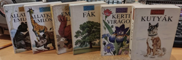 David More - Alastair Fitter, Wendy Boorer, Doriene McQueen, Christopher Grey-Wilson - Victoria Goaman, Bruce Pearson, John A. Burton - 6 db Frksz knyvek: llatkerti emlsk 1-2. (I-II.); Emlsllatok; Fk; Kerti virgok; Kutyk
