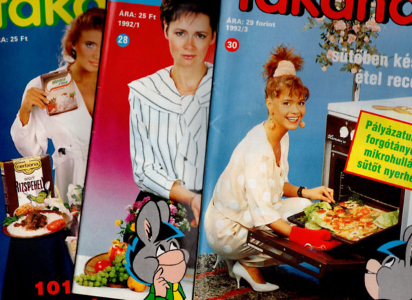 Tiszai Lszl szerk. - Fakanl 101 telrecept , 1992/3, 1992/1, 101 tel rizsbl, rizssel, 101 tel marhahsbl, 101 rtesrecept, 101 fogykrs recept, 101 rtesrecept, 101 mrts s kret receptje ( 8 db egyben )