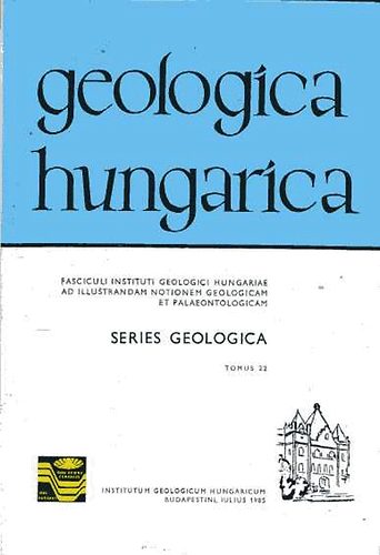 Dr. Hámor Géza - Geologica hungarica - Series Geologica - Tomus 22