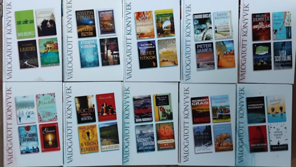Sam Bourne - Sandra Brown - Lincoln Child - Steve Hamilton - Lee Child - Michael Conelly - Agatha Cristie - Jojo Moyes - James Patterson és még sokan mások - 20 db Reader's Digest válogatott könyv