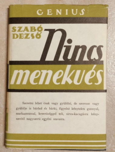 Szab Dezs - Nincs menekvs