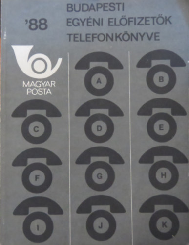 Budapesti egyéni előfizetők telefonkönyve '88/I-II. (A-K, L-Z)