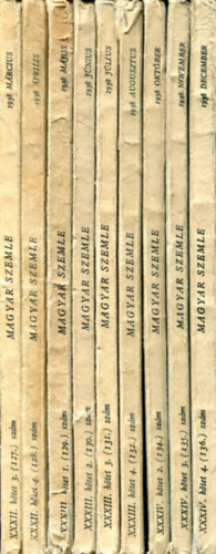 Szekf� Gyula (Szerk.) - 9db Magyar Szemle 1938. (127, 128, 129, 130, 131, 132, 134, 135, 136. sz�m)