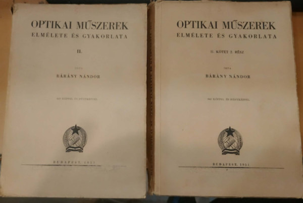 B�r�ny N�ndor - Optikai m�szerek elm�lete �s gyakorlata II. 1-2r�sz