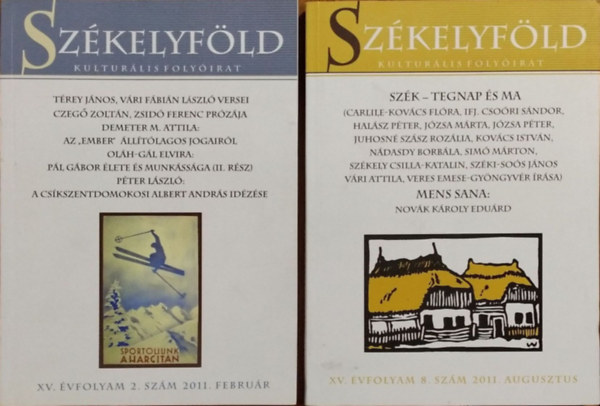L�v�tei L�z�r L�szl� (f�szerk.) - Sz�kelyf�ld - XV. �vf. 2., 8. sz�m (2011. febru�r, augusztus) (2 lapsz�m)