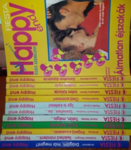 Melissa Anderson, Kathleen Morgan, Jill Brady, Staff & Goldenbaum, Varney Joyce, Olivene Godfrey, Phyllis Carroll, Harriet Hawke, Katharina Simon, Rosamund Hunt - 11db Happy end romantikus regény: Álmatlan éjszakák, Indián nyár, Intim túlórák, Ölelj szorosan, Így is kellesz, Szeretlek, de..., Talán, mégis..., Karibi éjszakák, Engedj közelebb..., Teérted mindent..., Drágám már megint?,