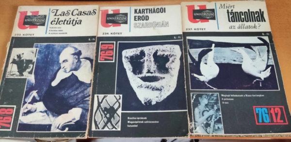 Surnyi va (Szerk.) - 3 db Univerzum knyvek, szrvnyszmok. (Sorszmok a termklapon, sajt fotn)