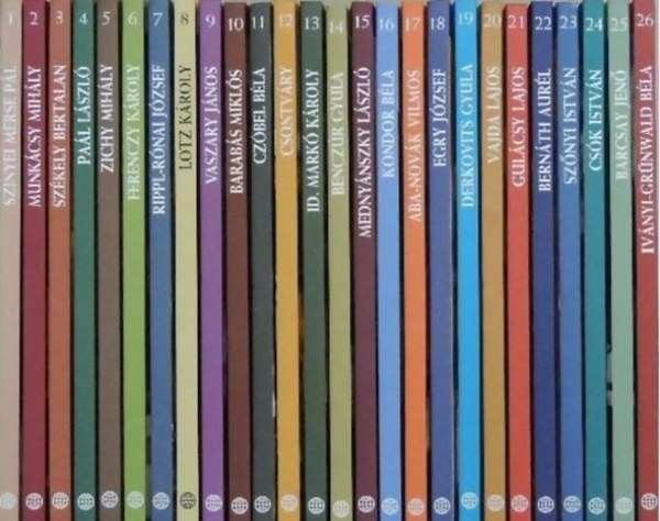 Kossuth Kiadó, Metropol Könyvtár - A Magyar Festészet Mesterei I-XXVI. (1-26.)