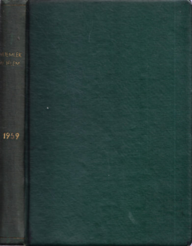 Ger Lszl Dr. - Memlkvdelem III. vf. 1959