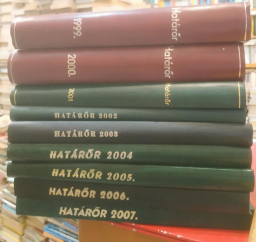 9 db Teljes �vfolyam Hat�r�r (�vfolyamok a term�klapon!!!)