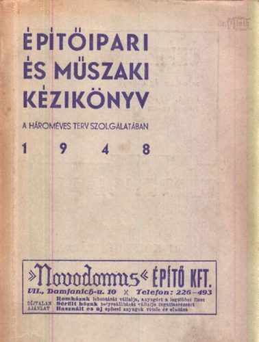 Marczali Marcel (szerk.) - ptipari s mszaki kziknyv 1948