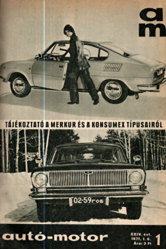 B. P�r Ibolya - Aut�-motor 1971 XXIV. teljes �vfolyam egybek�tve