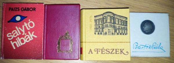 Paizs Gbor, Nyerges Andrs (vlogatta), Vgh Oszkr - 4dm miniknyv - A Fszek-Emlkknyv a Fszek Mvszklub alaptsnak 75. vforduljra, Paizs Gbor-Salyt hibk, Nyerges Andrs (vlogatta)-Bartk Bla, Vgh Oszkr-Nyomda a Terzvrosban