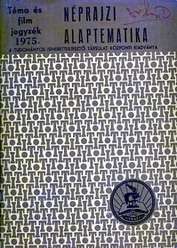 Balassi Iván - Néprajzi alaptematika-Néprajz