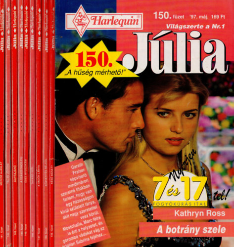 Miranda Lee, Debbie Macomber, Susan Napier, Liz Fielding - 10 db Jlia magazin 141-150. fzet ( Mersz ajnlat, Taln jvre, gyrajr, A szaxofonos fi, des nyuszikm, Tavaszi szl..,A vadr lnya, Kzvetts nlkl, Ks bnat? A botrny szele