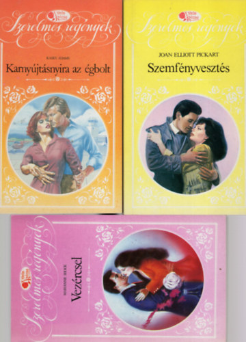 Marianne Shock, Kasey Adams, Joan Elliott Pickart - Vrs Rzsa szerelmes regny  ( 3 db egytt ) 1. Szemfnyveszts, 2. Karnyjtsnyira az golt, 3. Vezrcsel