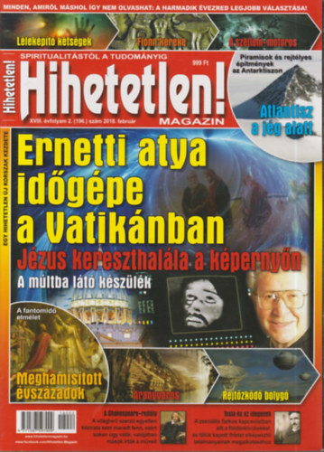 Hihetetlen! magazin 2018/február, július, augusztus, szeptember, október, november, december (7 db. lapszám)