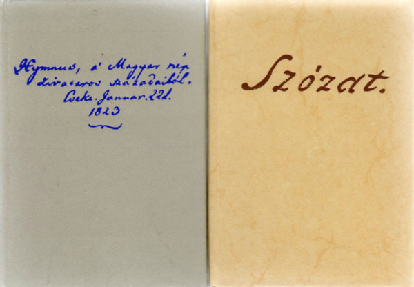 V�r�smarty- Egressy; K�lcsey-Erkel - Sz�zat + Himnusz (A gondolatt�l a vil�gh�rig)- 2 m�