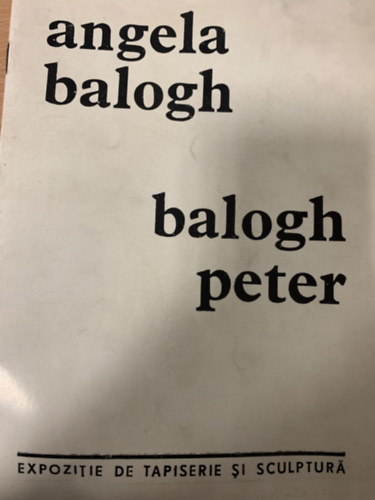 Angela Balogh - Balogh Peter (Dedikált)