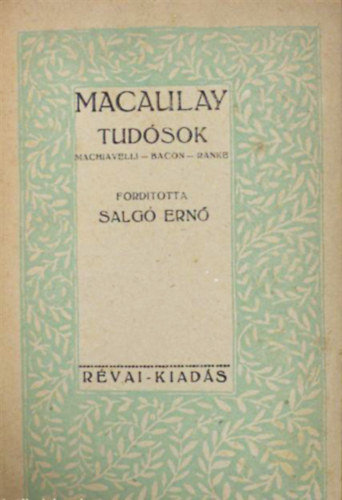 Macaulay - Tudsok