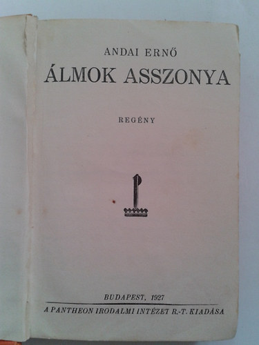 Andai Ern� - �lmok asszonya