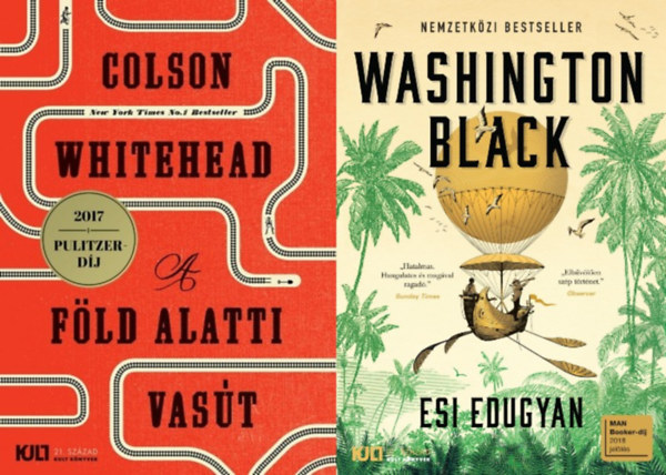 Esi Edugyan, Colson Whitehead - 2 db Washington Black + A föld alatti vasút