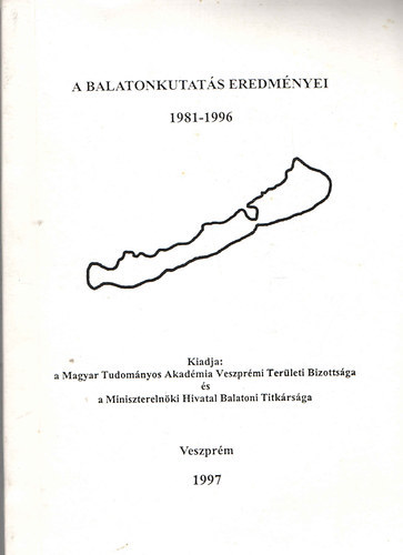 A balatonkutats eredmnyei 1981-1996