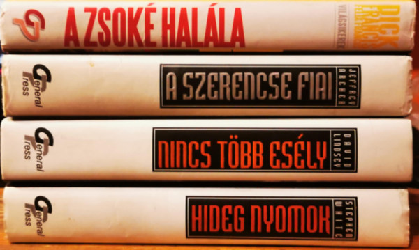 Stephen White, Lindsey David, Archer Jeffrey, Dick Francis, Felix Francis - 4 db Vilgsikerek ktet