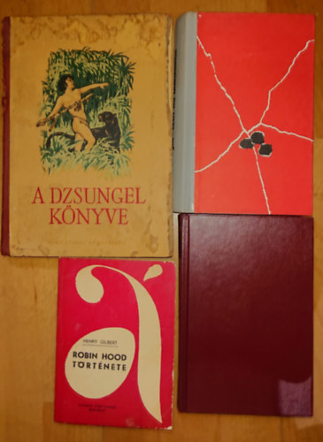 Henry Gilbert, Eric Knight, Herman Melville, Rudyard Kipling - 4 klasszikus ifjsgi regny: A Dzsungel knyve, Lgy h nmagadhoz, Moby Dick vagy a fehr blna, Robinn Hood trtnete