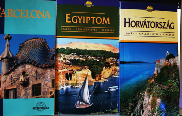 (ism. szerz�) - Horv�torsz�g + Barcelona + Egyiptom 3db